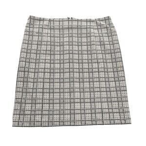 Michael Kors Houndstooth Plaid Printed Skirt Size L